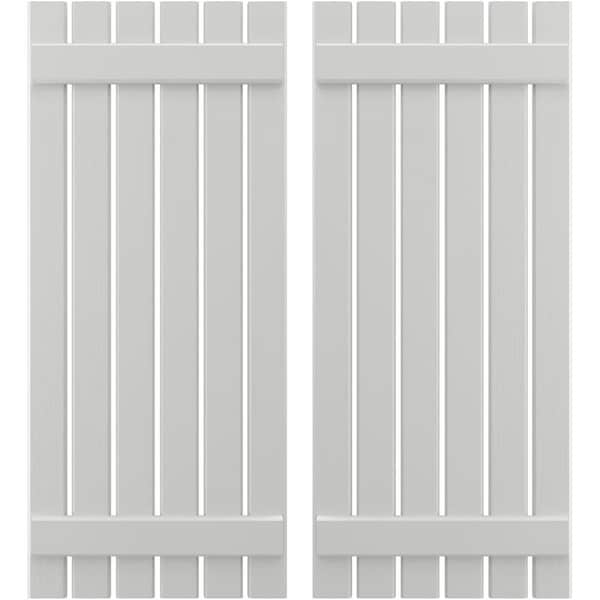 Ekena Millwork Americraft 6-Board, 2 Batten Exterior Real Wood Spaced Board-n-Batten Shutters, ARW101SB623X37STH, PR ARW101SB623X37STH - main